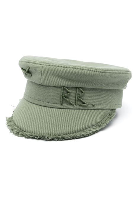 Cappello baker boy con logo in khaki - donna RUSLAN BAGINSKIY | KPC070CBHR070